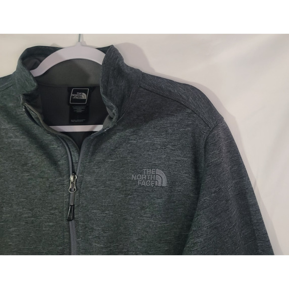 The North Face Mens Apex Canyonwall Eco Heather Gray Softshell Jacket Medium - Picture 6 of 10